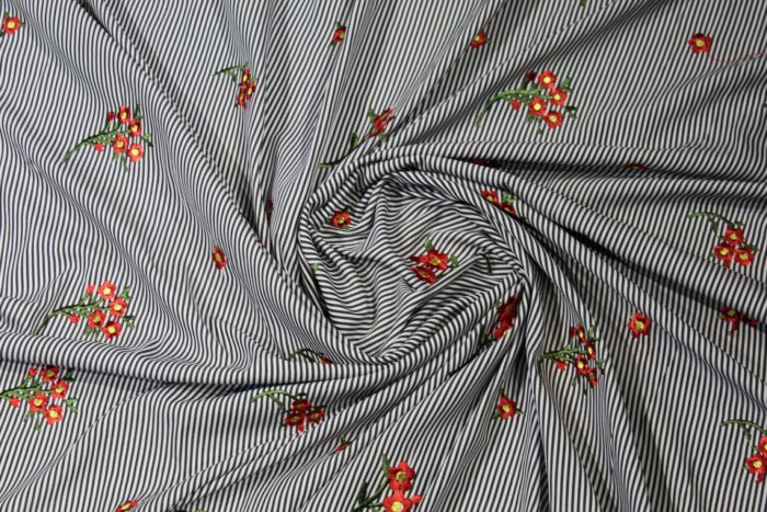 Material textil poplin imprimat 1,5m - imagine 1