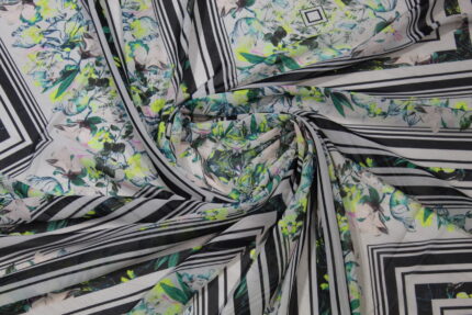 Material textil voal imprimat 1,5m