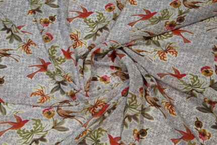 Material textil voal imprimat 1,5m