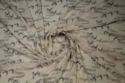 Material textil voal imprimat 1,5m