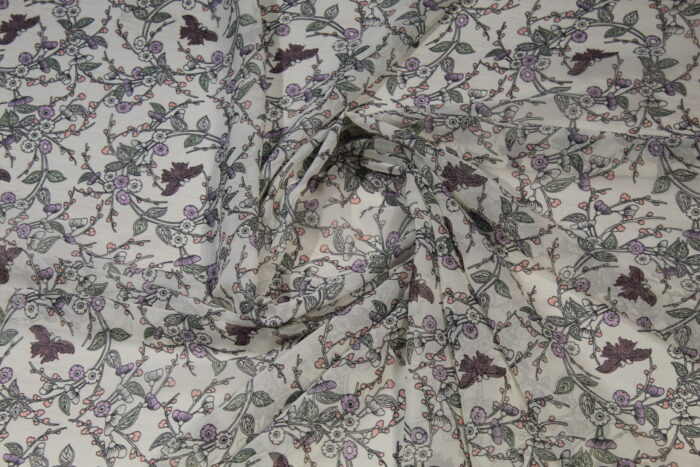 Material textil voal imprimat 1,5m - imagine 1