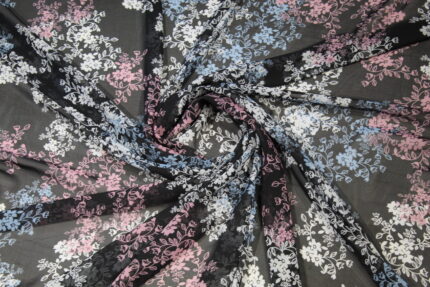 Material textil voal imprimat 1,5m