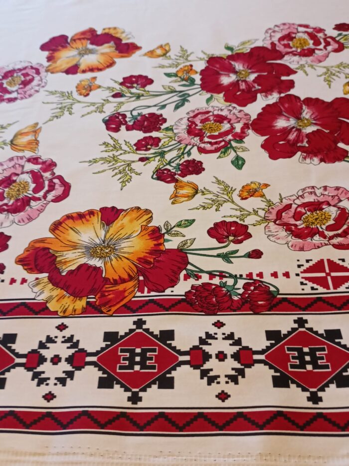 Material textil bumbac satinat cu elastan 1,5m - imagine 2