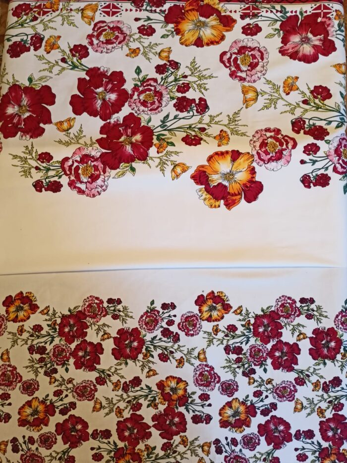 Material textil bumbac satinat cu elastan 1,5m - imagine 3