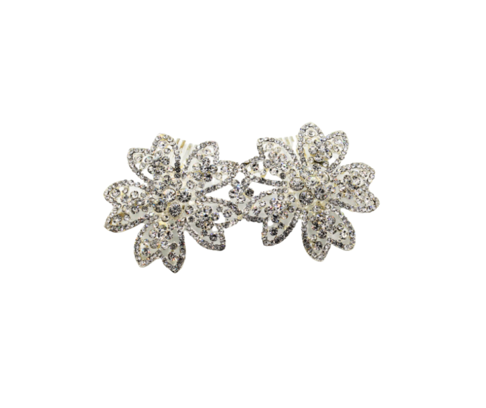A-0028 Diadema argintie cu pietre din sticla