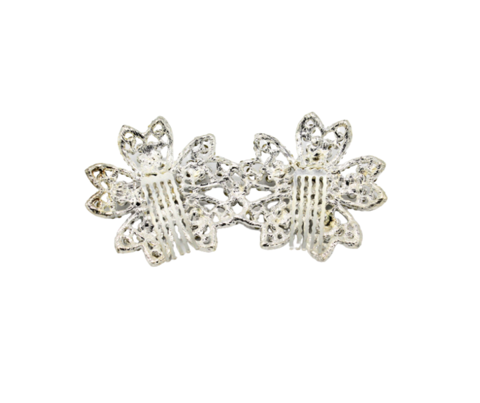 A-0028 Spate Diadema argintie cu pietre din sticla