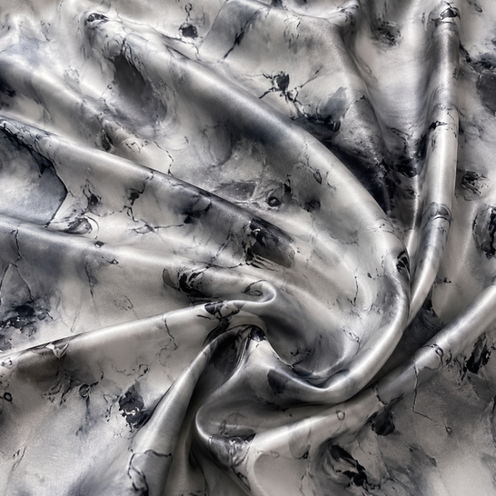 ChatGPT Image 6 iul. 2026, 16_28_48 Material Satin Elastic imprimat tip marmură – gri - imagine 1