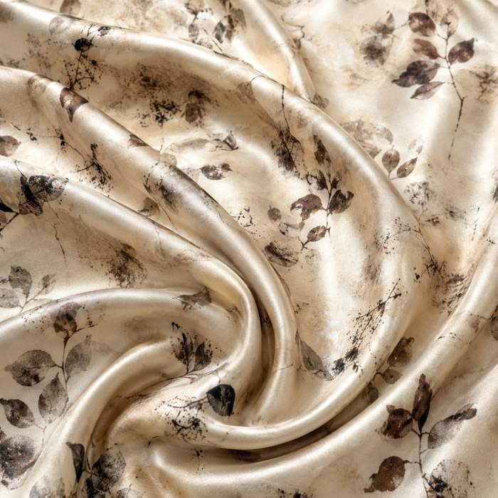 ChatGPT Image 6 iul. 2026, 16_30_43 Material Satin Elastic imprimat floral vintage – bej - imagine 1