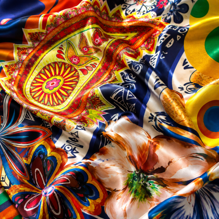 ChatGPT Image 6 iul. 2026, 16_39_33 Material Satin Elastic imprimat multicolor ornamental - imagine 1