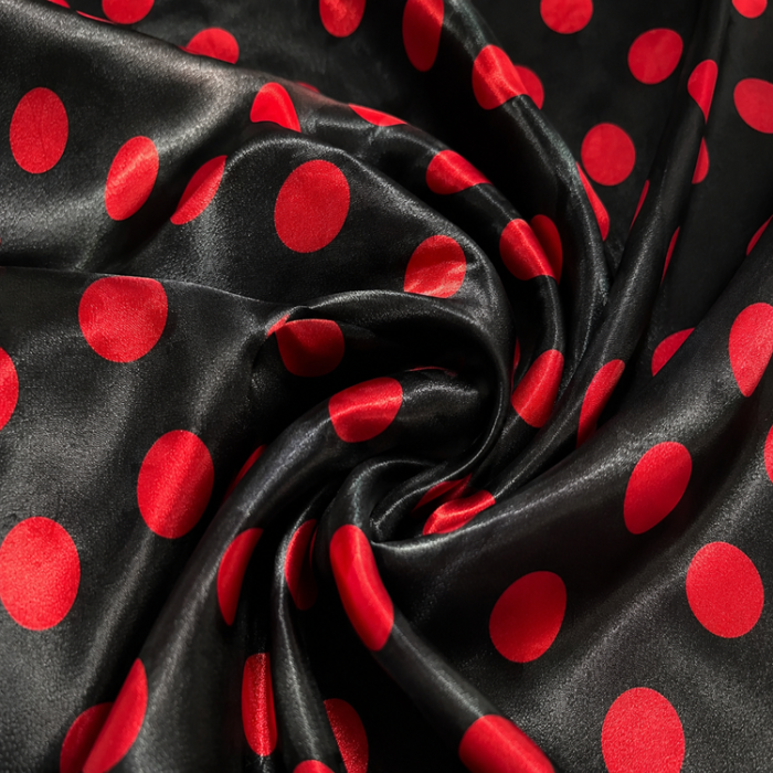 ChatGPT Image 6 iul. 2026, 17_08_07 Material Satin Elastic cu buline roșii - imagine 1