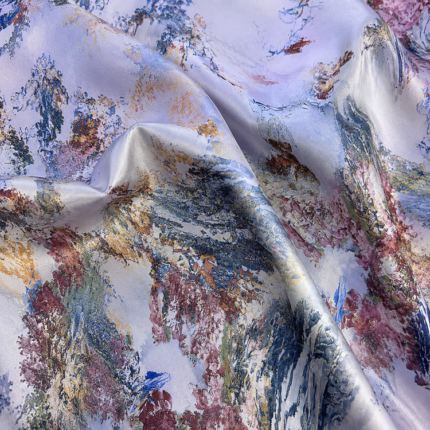 Material Satin Elastic artistic pastel