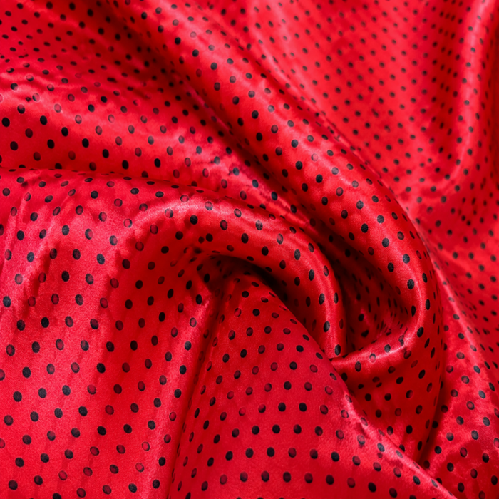 ChatGPT Image 6 iul. 2026, 17_17_28 Material Satin Elastic cu buline mici - imagine 1