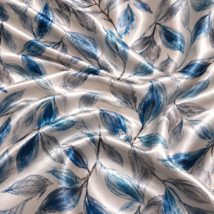 ChatGPT Image 8 iul. 2026, 14_06_31 Material Satin Elastic Frunze Alb-Albastru - imagine 1
