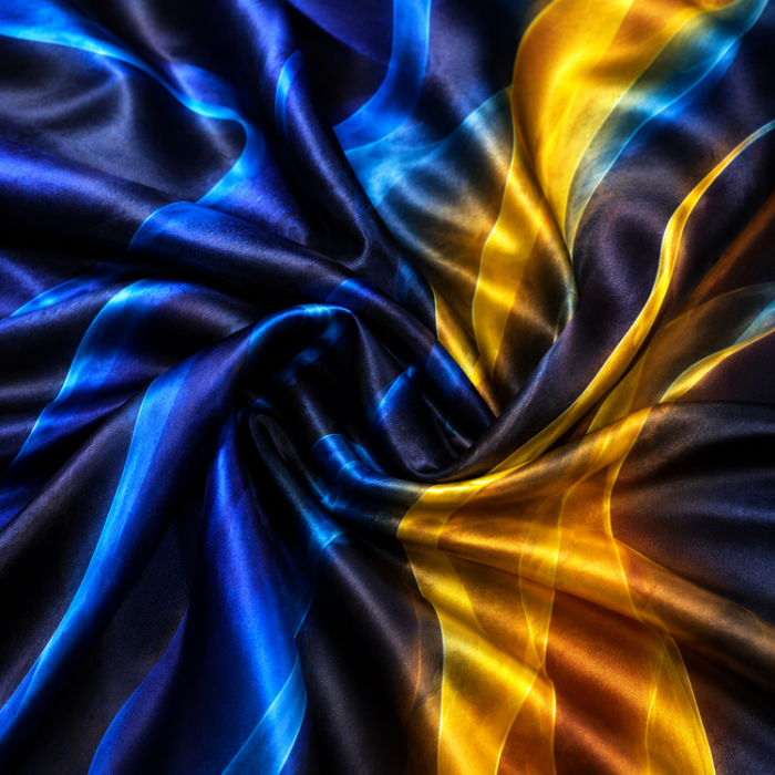 ChatGPT Image 8 iul. 2026, 18_00_21 Material Satin Elastic cu Dungi Abstracte - imagine 1
